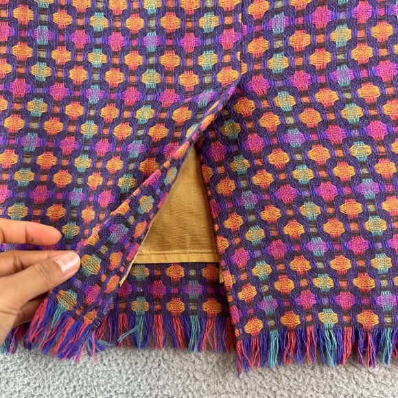 Womens Kuhlman Made In Italy Size 42 Skirt Wool Colorful - Picture 3 of 10